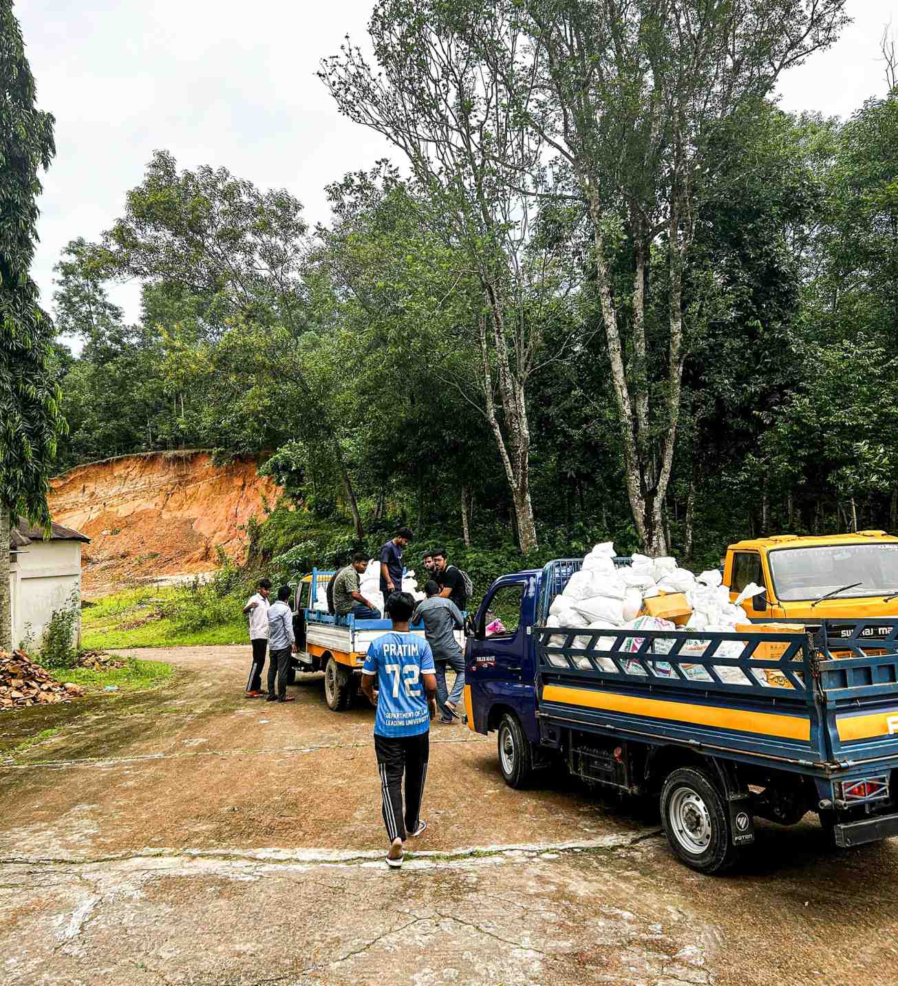 Students organizing relief efforts