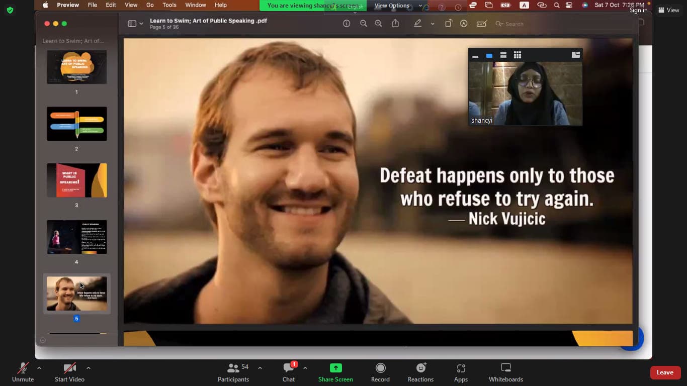 Art of Public Speaking - Highlight 2