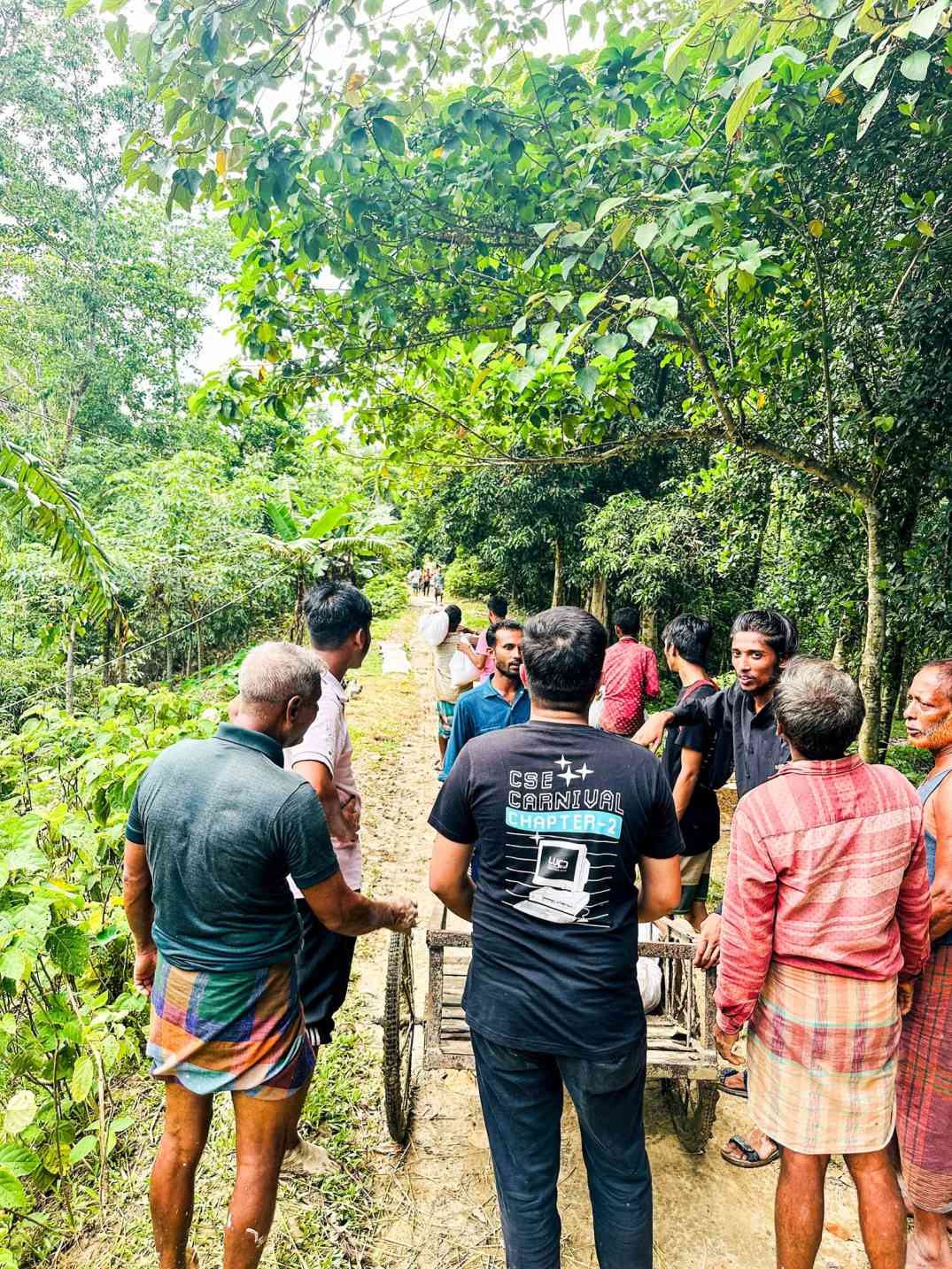 Community receiving aid